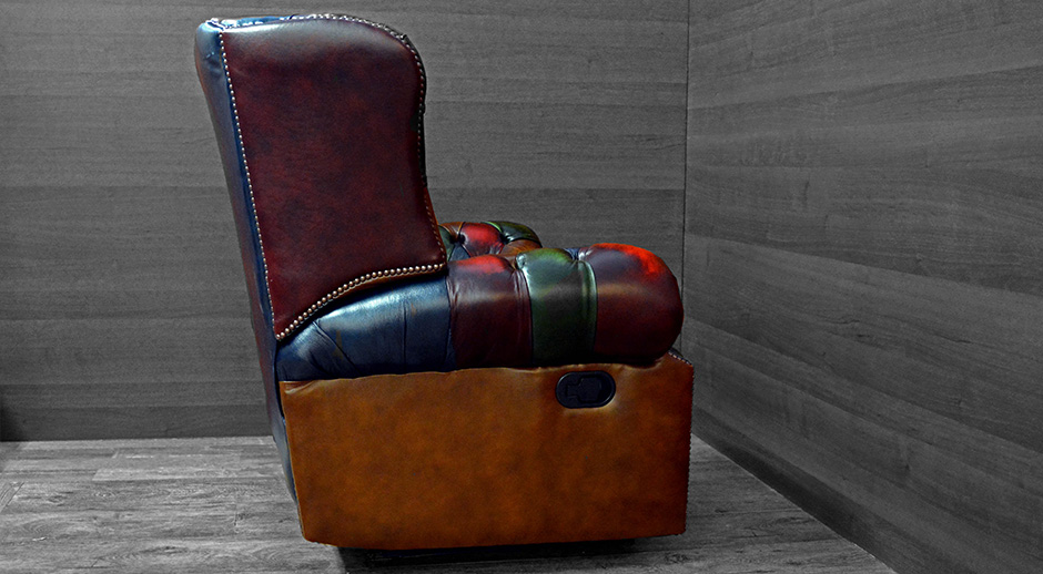 monk chesterfield recliner chair